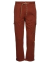 Daniele Alessandrini Homme Man Pants Rust Size 30 Cotton, Elastane In Brown