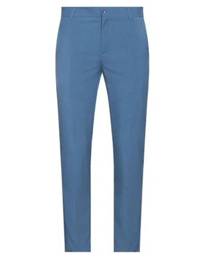 Daniele Alessandrini Homme Man Pants Slate Blue Size 30 Polyester