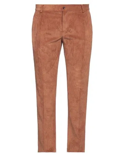DANIELE ALESSANDRINI HOMME DANIELE ALESSANDRINI HOMME MAN PANTS TAN SIZE 36 POLYESTER, POLYAMIDE, ELASTANE