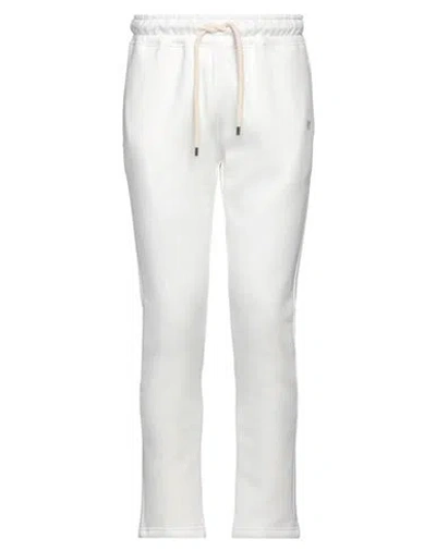 Daniele Alessandrini Homme Man Pants Ivory Size 36 Cotton, Polyester In White