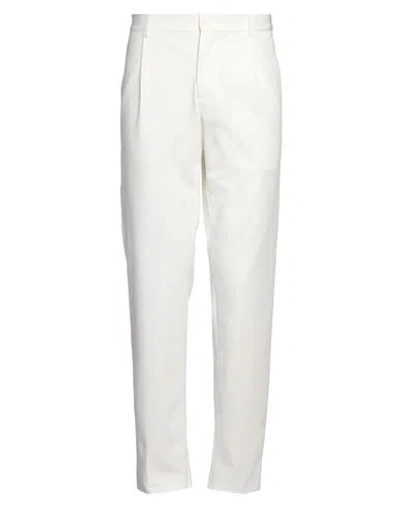 Daniele Alessandrini Homme Man Pants Ivory Size 34 Polyester, Polyamide, Elastane In White