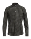 Daniele Alessandrini Homme Man Shirt Black Size 15 ¾ Cotton, Elastane In Black