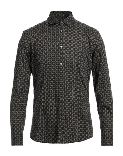 Daniele Alessandrini Homme Man Shirt Black Size 15 ¾ Cotton, Elastane
