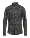 Daniele Alessandrini Homme Man Shirt Black Size 15 ¾ Cotton, Elastane In Black