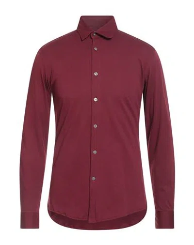Daniele Alessandrini Homme Man Shirt Garnet Size 15 ¾ Cotton In Red