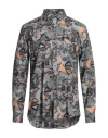 Daniele Alessandrini Homme Man Shirt Grey Size 15 ¾ Viscose, Cotton In Grey