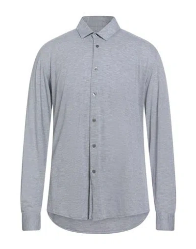 Daniele Alessandrini Homme Man Shirt Grey Size 17 Cotton