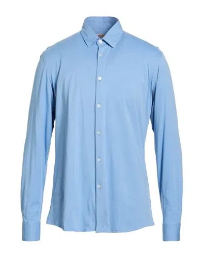 Daniele Alessandrini Homme Man Shirt Light Blue Size 16 ½ Cotton