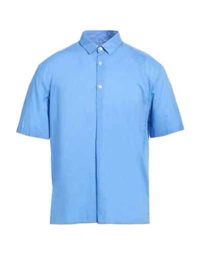 Daniele Alessandrini Homme Man Shirt Light Blue Size M Cotton