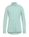 Daniele Alessandrini Homme Man Shirt Light Green Size 16 Cotton In Green