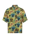 Daniele Alessandrini Homme Man Shirt Light Green Size L Viscose In Green