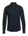 Daniele Alessandrini Homme Man Shirt Midnight Blue Size 15 ½ Cotton, Elastane