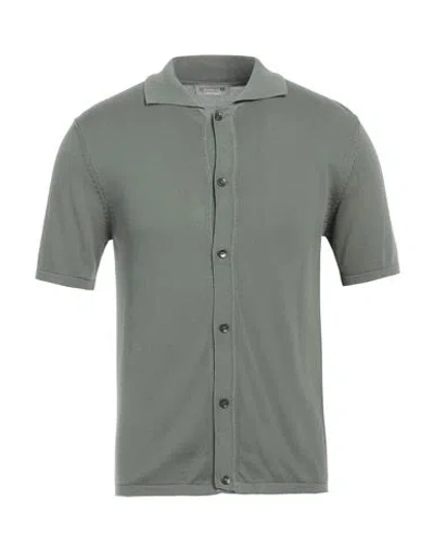 Daniele Alessandrini Homme Man Shirt Military Green Size 36 Cotton