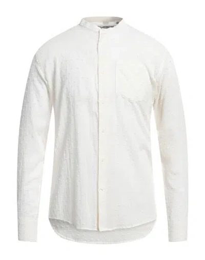 Daniele Alessandrini Homme Man Shirt Off White Size 16 Cotton