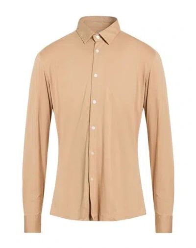 Daniele Alessandrini Homme Man Shirt Sand Size 16 ½ Cotton In Neutral