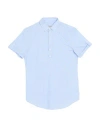 Daniele Alessandrini Homme Man Shirt Sky Blue Size 15 Cotton