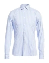 Daniele Alessandrini Homme Man Shirt Sky Blue Size 16 ½ Cotton, Polyamide, Elastane
