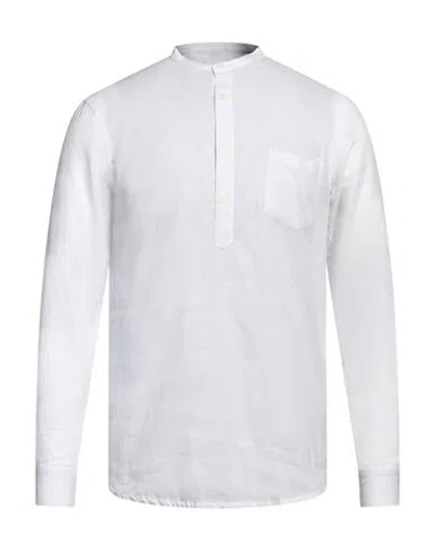 Daniele Alessandrini Homme Man Shirt White Size 15 ½ Linen, Cotton In White