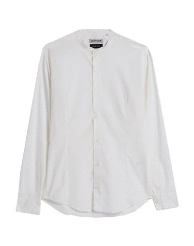 Daniele Alessandrini Homme Man Shirt White Size 17 Cotton