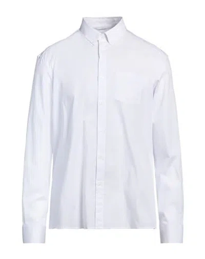 Daniele Alessandrini Homme Man Shirt White Size 17 Cotton, Elastane