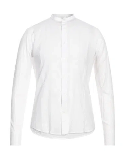 Daniele Alessandrini Homme Man Shirt White Size 15 ¾ Cotton, Elastane