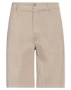 Daniele Alessandrini Homme Man Shorts & Bermuda Shorts Beige Size 34 Cotton, Elastane In Beige