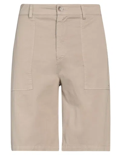 Daniele Alessandrini Homme Man Shorts & Bermuda Shorts Beige Size 34 Cotton, Elastane