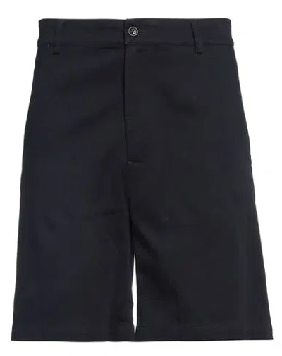 Daniele Alessandrini Homme Man Shorts & Bermuda Shorts Midnight Blue Size 28 Cotton, Elastane