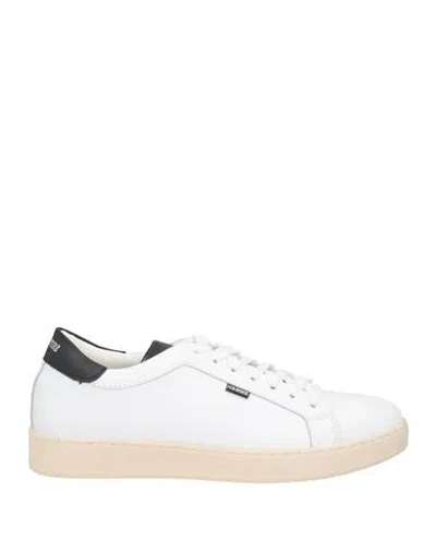Daniele Alessandrini Homme Man Sneakers White Size 7 Leather