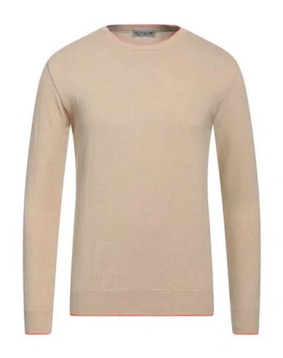 Daniele Alessandrini Homme Man Sweater Beige Size 38 Cotton, Acrylic
