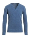Daniele Alessandrini Homme Man Sweater Bright Blue Size 38 Wool, Polyamide In Blue