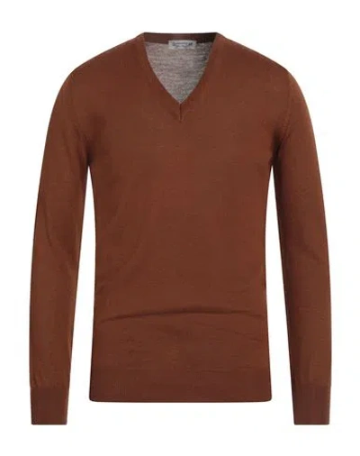 Daniele Alessandrini Homme Man Sweater Brown Size 44 Wool, Acrylic