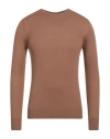Daniele Alessandrini Homme Man Sweater Camel Size 36 Acrylic, Wool In Brown