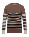 Daniele Alessandrini Homme Sweaters In Camel