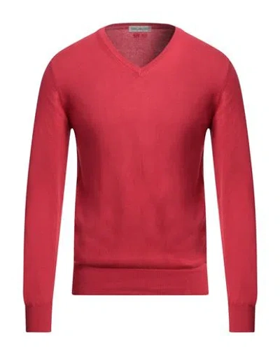 Daniele Alessandrini Homme Man Sweater Coral Size 42 Cotton In Red