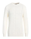 Daniele Alessandrini Homme Man Sweater Cream Size 42 Viscose, Polyamide, Wool, Cashmere In White