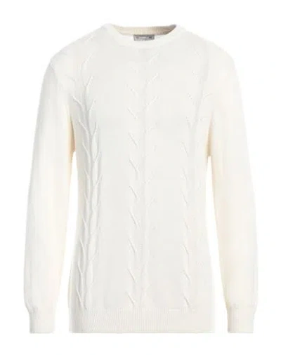 Daniele Alessandrini Homme Man Sweater Cream Size 42 Viscose, Polyamide, Wool, Cashmere In White