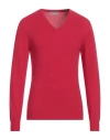 DANIELE ALESSANDRINI HOMME DANIELE ALESSANDRINI HOMME MAN SWEATER GARNET SIZE M WOOL, POLYAMIDE, VISCOSE, CASHMERE