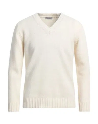 Daniele Alessandrini Homme Man Sweater Ivory Size 38 Wool, Polyamide In White