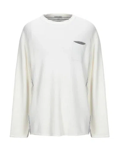 Daniele Alessandrini Homme Man Sweater Ivory Size 44 Viscose, Polyamide, Wool, Cashmere In White