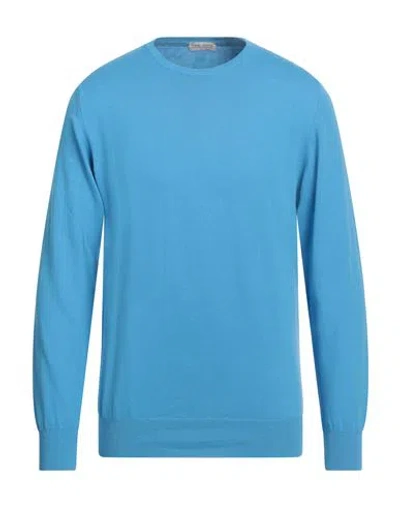 Daniele Alessandrini Homme Man Sweater Light Blue Size 42 Cotton In Blue