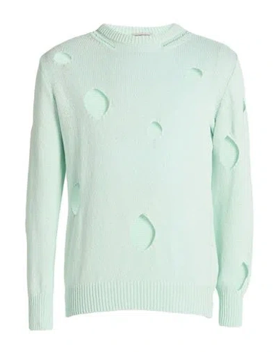 Daniele Alessandrini Homme Man Sweater Light Green Size 44 Cotton