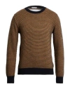 Daniele Alessandrini Homme Man Sweater Midnight Blue Size 36 Wool, Acrylic, Alpaca Wool In Brown