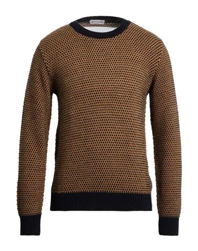 Daniele Alessandrini Homme Man Sweater Midnight Blue Size 36 Wool, Acrylic, Alpaca Wool In Brown