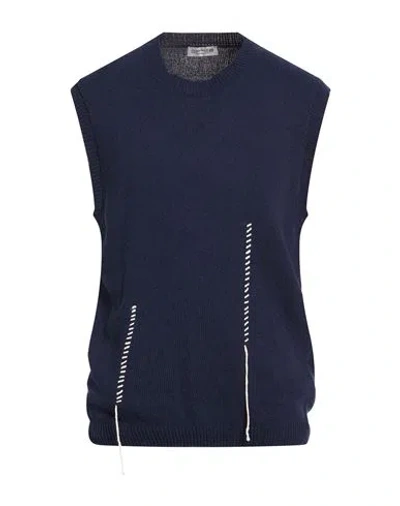 Daniele Alessandrini Homme Man Sweater Midnight Blue Size 42 Cotton