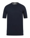 Daniele Alessandrini Homme Man Sweater Midnight Blue Size 42 Cotton In Blue