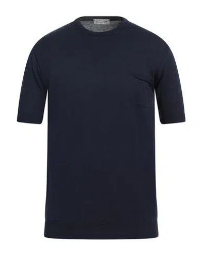 Daniele Alessandrini Homme Man Sweater Midnight Blue Size 42 Cotton