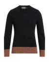 Daniele Alessandrini Homme Man Sweater Midnight Blue Size 44 Wool, Acrylic In Black