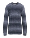 Daniele Alessandrini Homme Man Sweater Navy Size 44 Acrylic, Wool, Polyamide In Navy Blue
