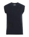 Daniele Alessandrini Homme Man Sweater Navy Size 42 Wool, Polyamide In Navy Blue